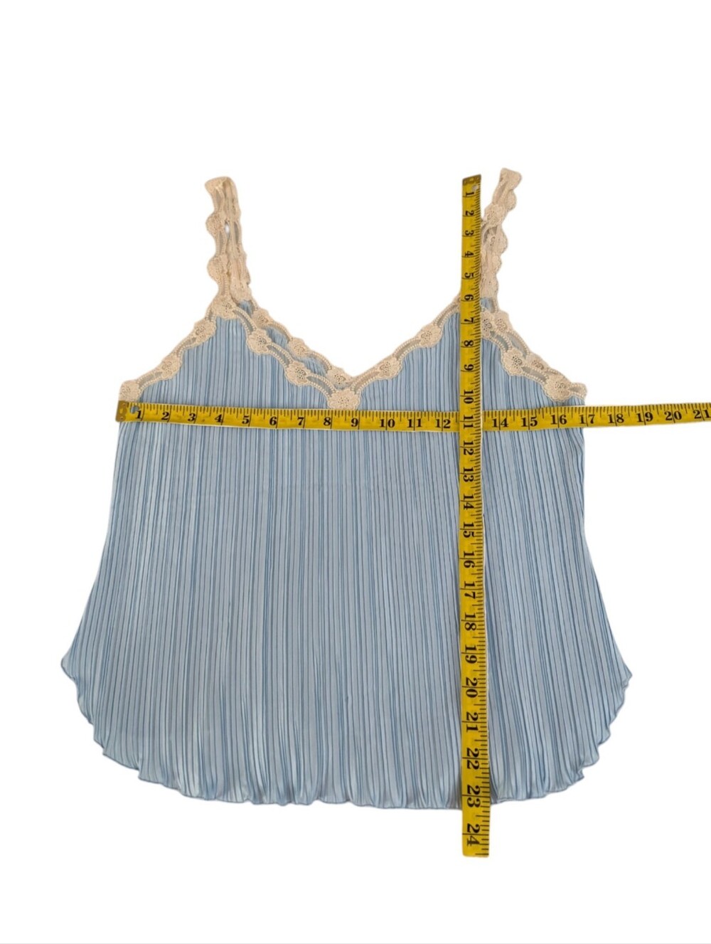 La Perla Vintage Lace Trimmed Pleat Camisole - Picture 8 of 13